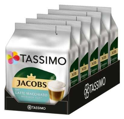 Tassimo Jacobs Late Macchiato  o obniżonej zawartości cukru 5x220 g