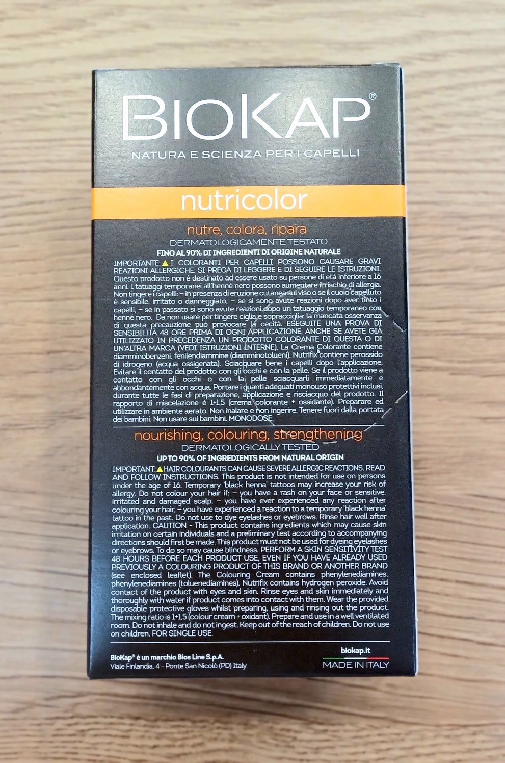 Farba Biokap NOWA 6,0 Tytoniowy blond nutricolor