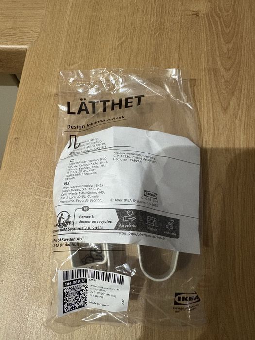 LÄTTHET Haczyk i zacisk, 4 sztuki, IKEA