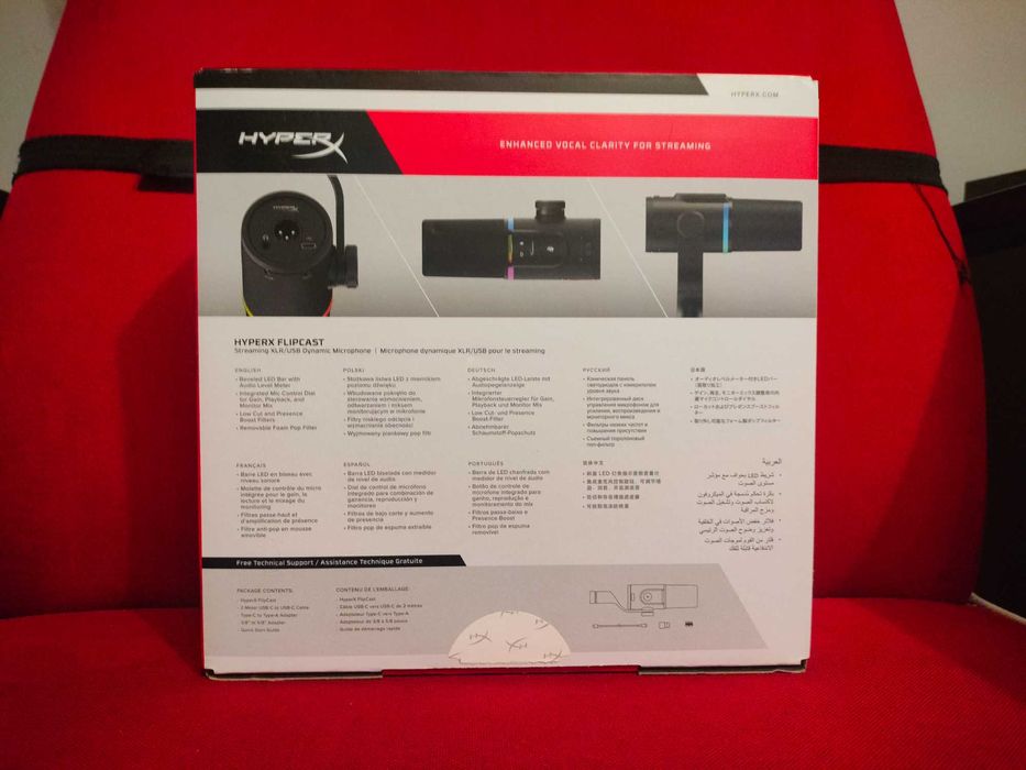 HyperX Flipcast - mikrofon dynamiczny do streamingu