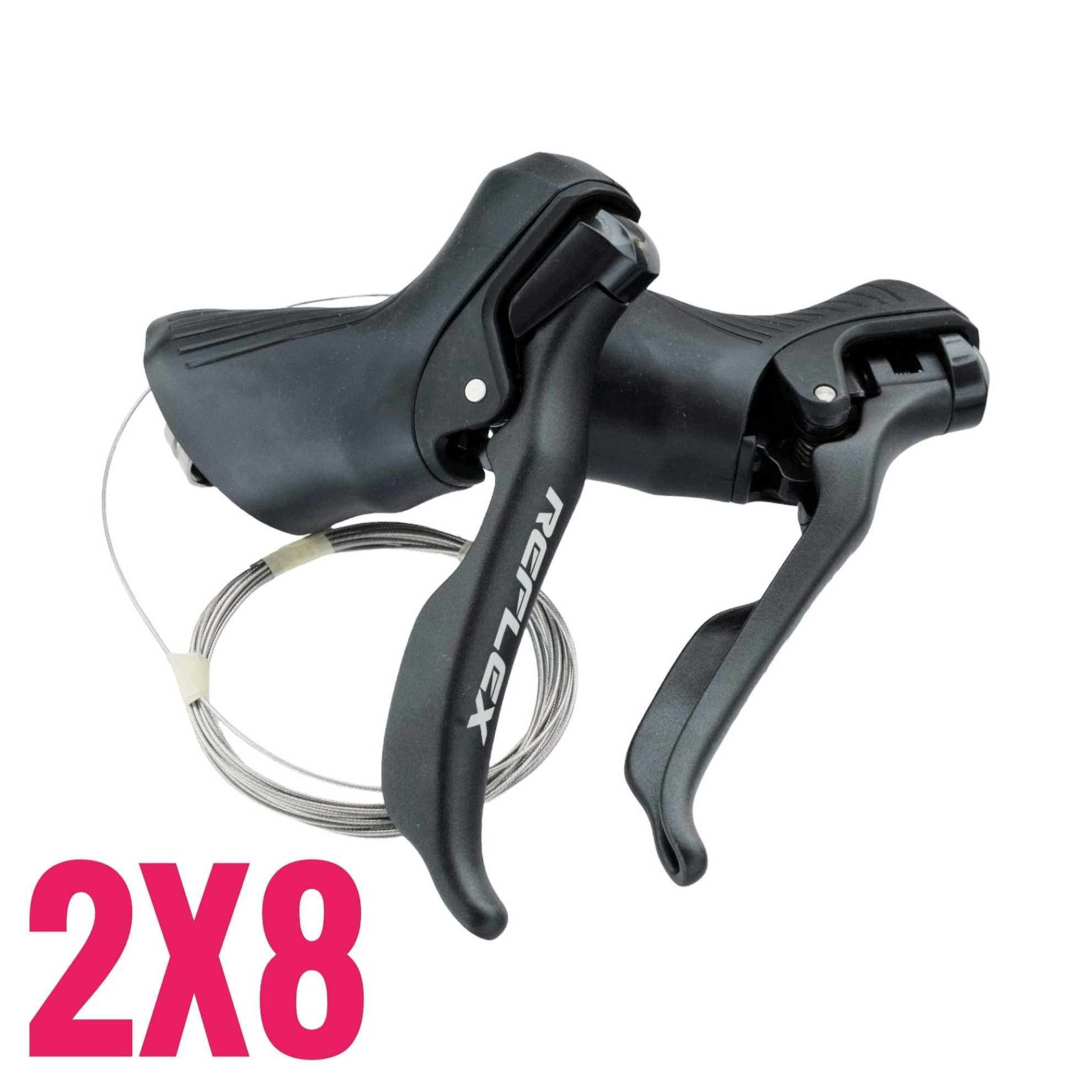 Nowe! SENSAH REFLEX 2x8 klamkomanetki manetki szosowe shimano claris