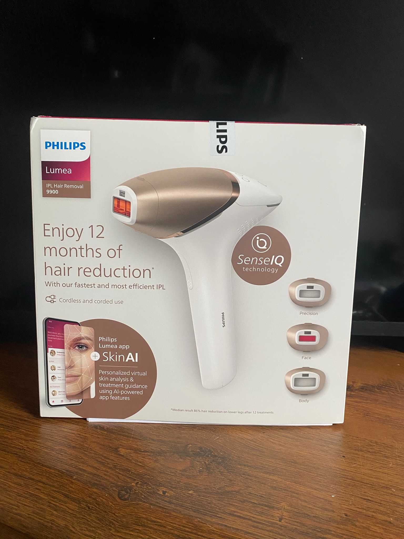 NOWA Philips Lumea 9900 IPL BRI973/00 – Fabrycznie zapakowana!