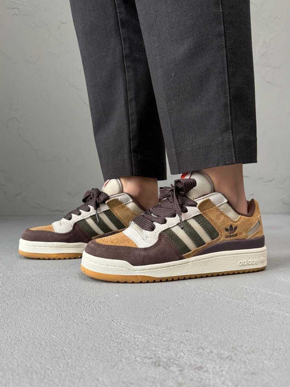 Кросівки Adidas Forum 84 Low Brown premium