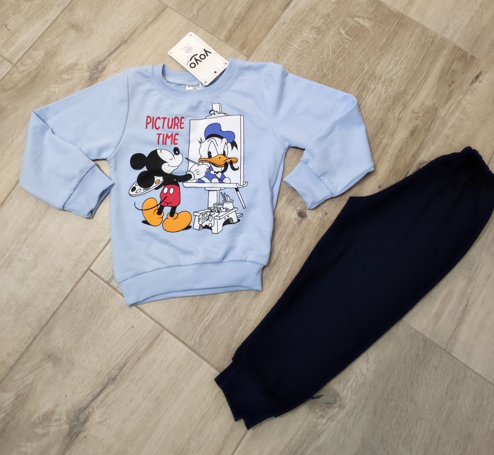 NOWY dres Donald & Mickey  r. 98, z metki 104, 100% bawełna