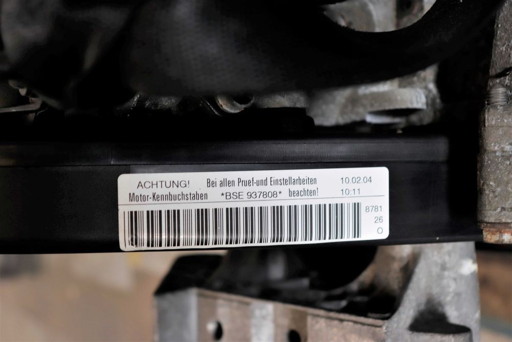 Motor BSE - 1.6 102CV - AUDI/VW/SEAT/SKODA