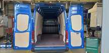 Zabudowa busa Iveco Daily 16m3, 18m3 podłoga, nadkola, boki MONTAŻ