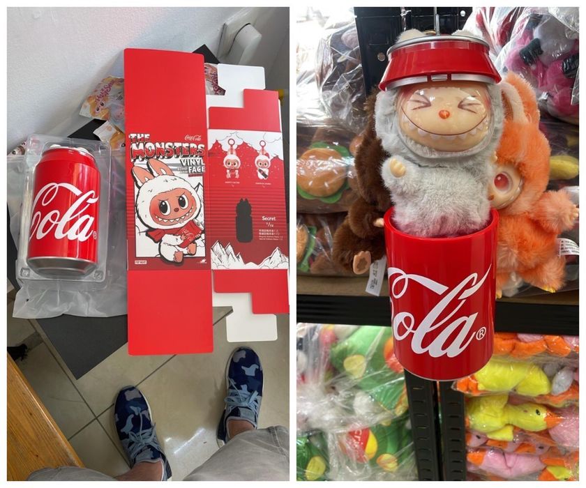 Лабубу в банці велика Кока-Кола Labubu Coca-Cola