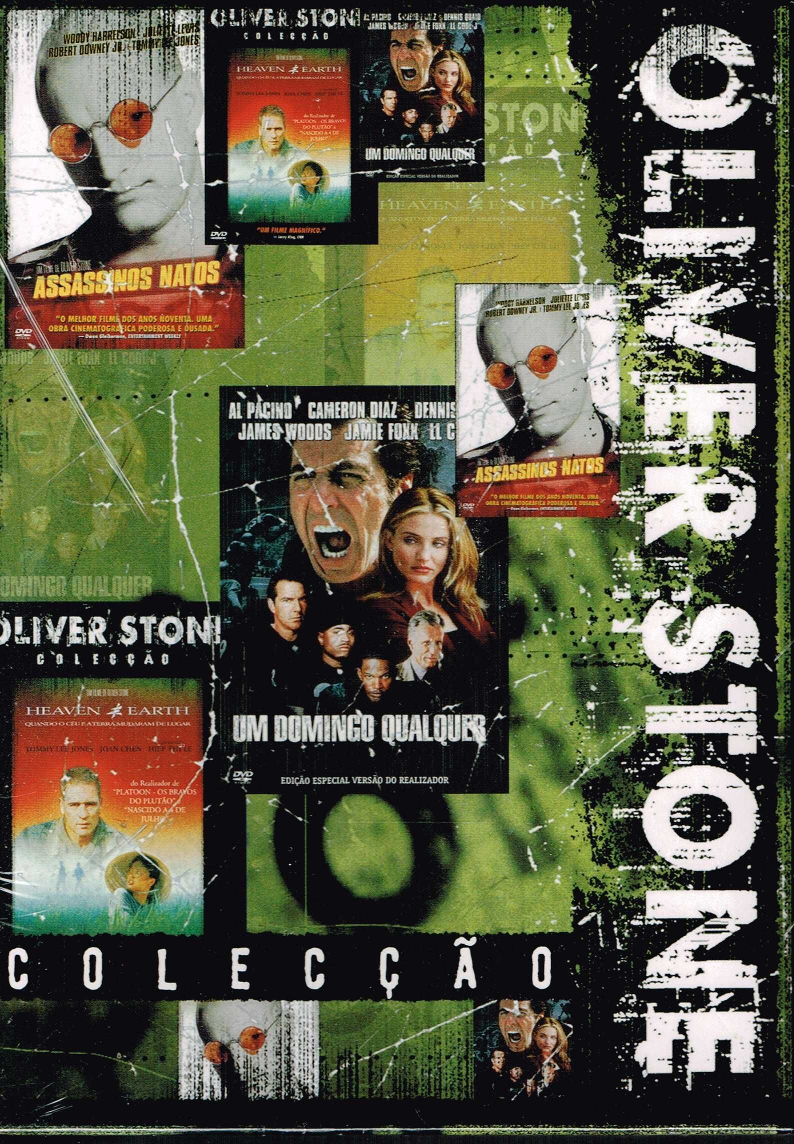 Caixa Colecção Oliver Stone com 3 Filmes em 3 DVDs - NOVOS! SELADOS!