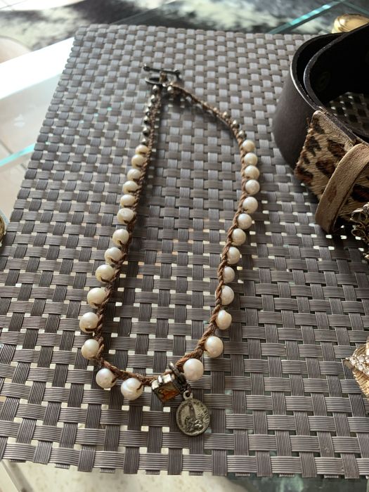 Cinto em pele cor leopardo pulseira.colar