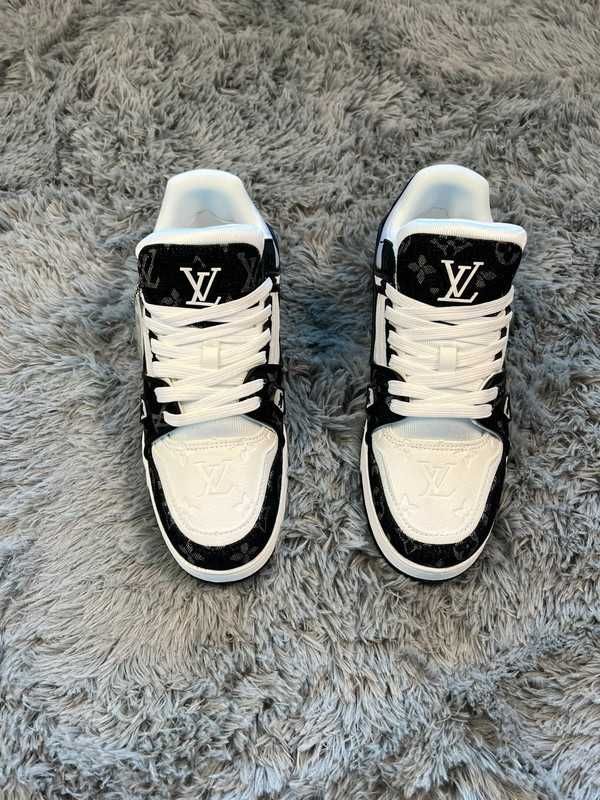 ButyBlack LouisVuitton LvDamskie i MęskieCasualoweTrampki Trainer,43