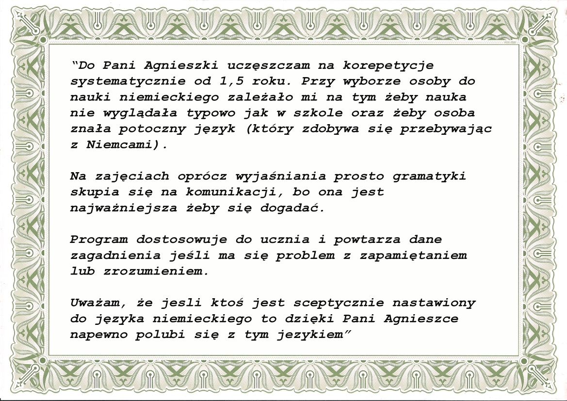 Korepetycje z języka niemieckiego