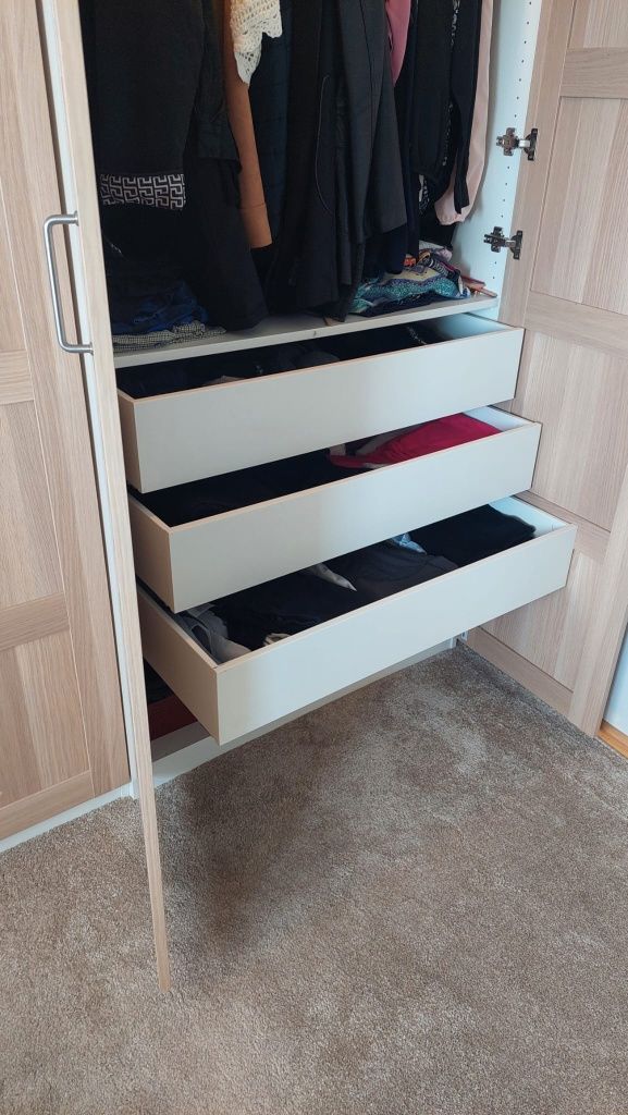 Szafa ikea PAX + regał SJÄK