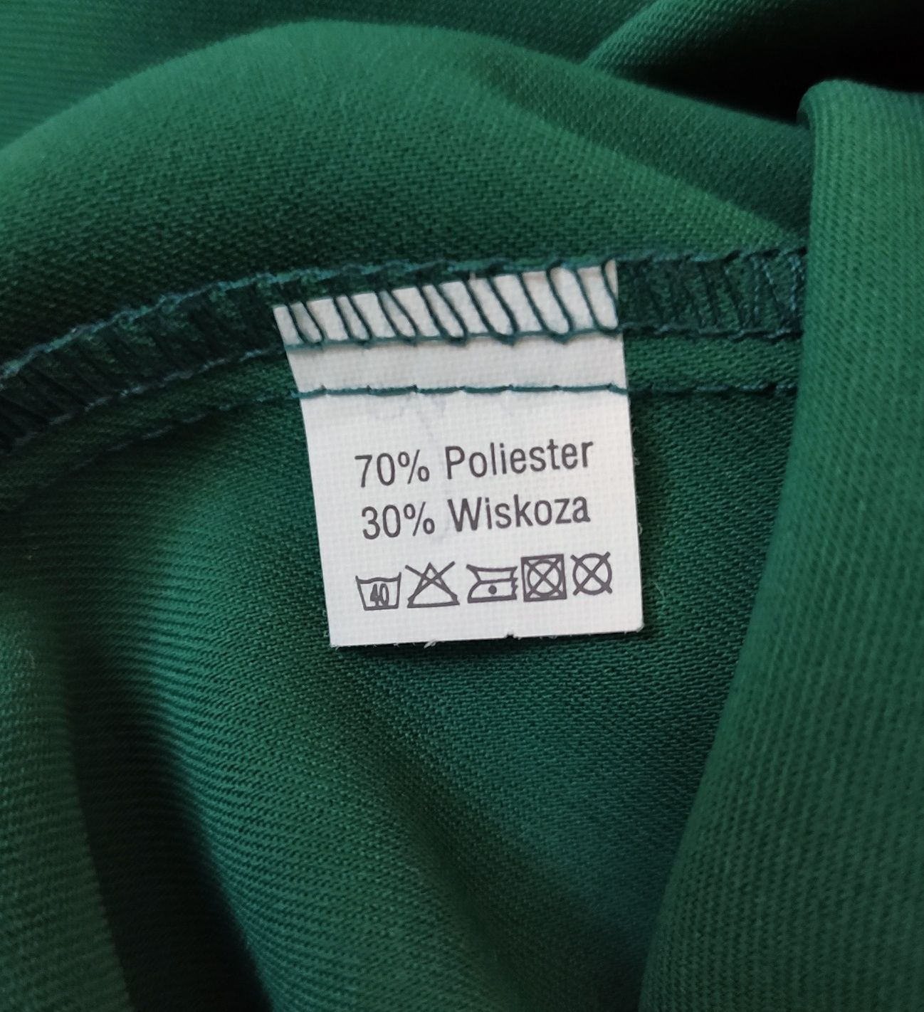 Koszula elegancka 36 S PurPura butelkowa zieleń, ciemny zielony bluzka