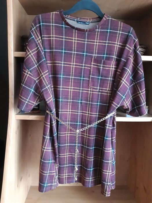 Bluzka,  tunika w modną krate plus size rozmiar 52/54/56/58  8XL Z