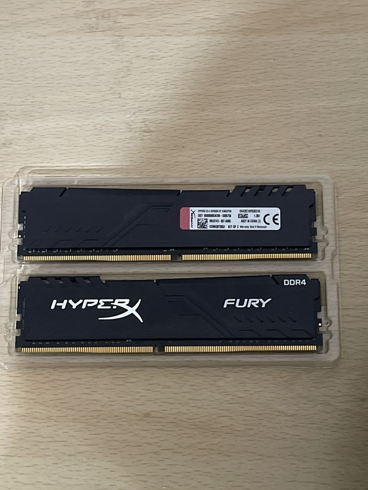 [16GB] Kingston HyperX Fury Black 8GBx2 DDR4 3200Mhz
