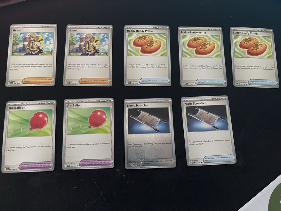 Pokemon Arven / buddy-buddy poffin/ night stretcher/ air balloon -Deck