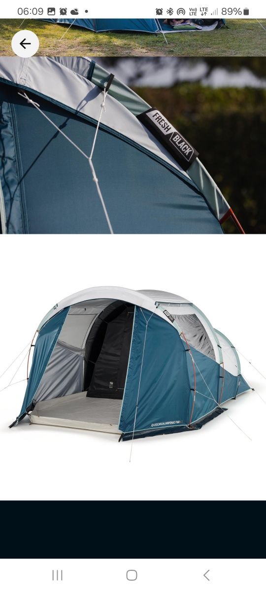 Namiot quechua 4,1 fresch &black