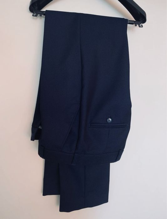 Garnitur meski chlopiecy granat stan idealny