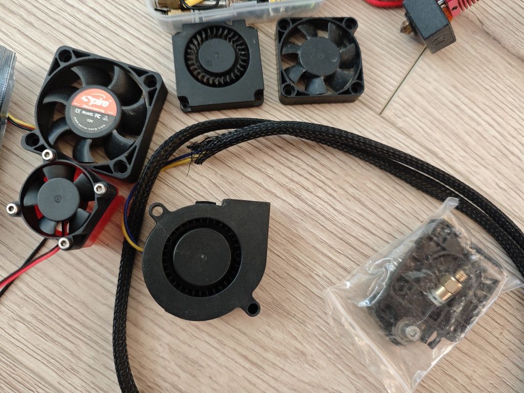 Ender 3, hotend vulcan, cicha płyta, ogrom części
