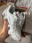 NOWE!!MęskieNikeShox`ModnySneakersy WhitePiękneUnisex.42
