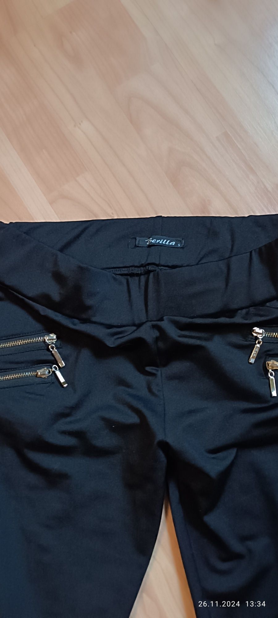 Legginsy spodnie z zamkami XS