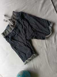 granatowe krótkie spodenki szorty wygląd jeansu 110