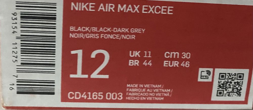 Продам нові кросівки NIKE  розмір USA-12 EURO-46  см30