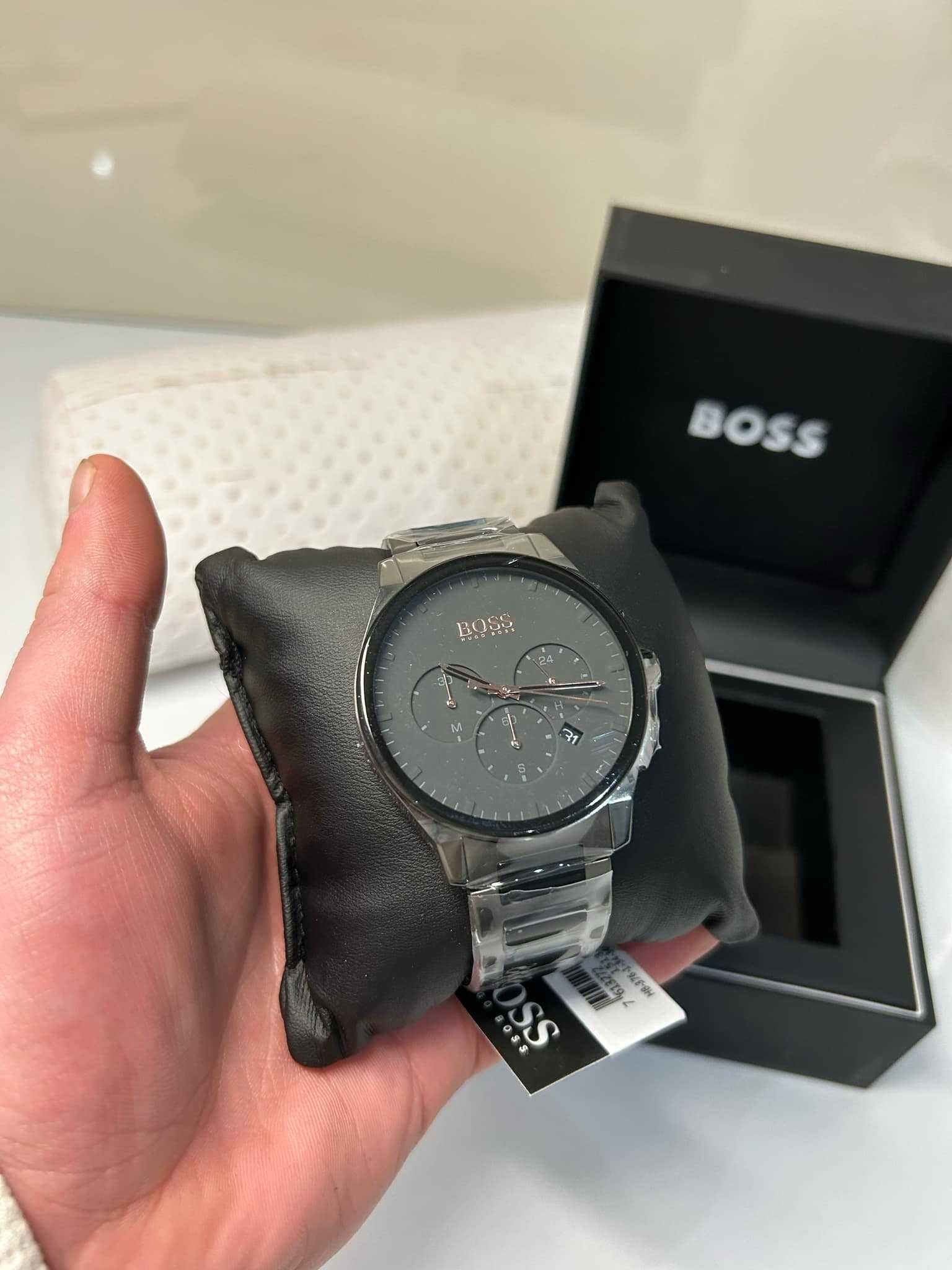 Nowy! Zegarek męski srebrny Hugo Boss Peak Chrono