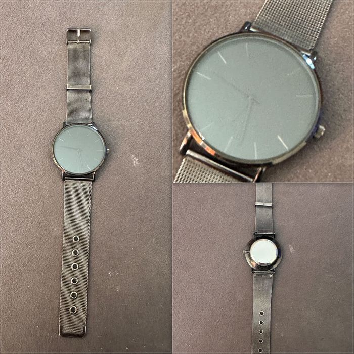 Zestaw 4 zegarków - 3 damskie na rękę + budzik (baterie do wymiany)