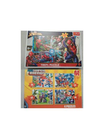 Puzzle 2 pudełka Superbohaterowie Marvela Spiderman nierozpakowany