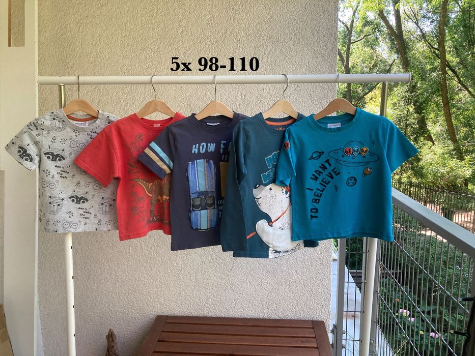 3 t-shirty Coccodrillo 98-104 & 2 koszulki gratis