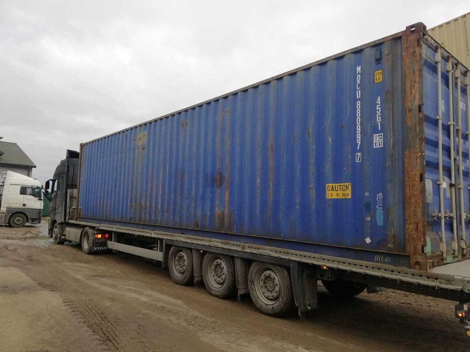 Kontener magazynowy 40HC (12 m) używany - Transport Cała Polska