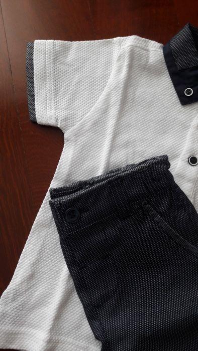 Calção e pólo tamanho 18 meses