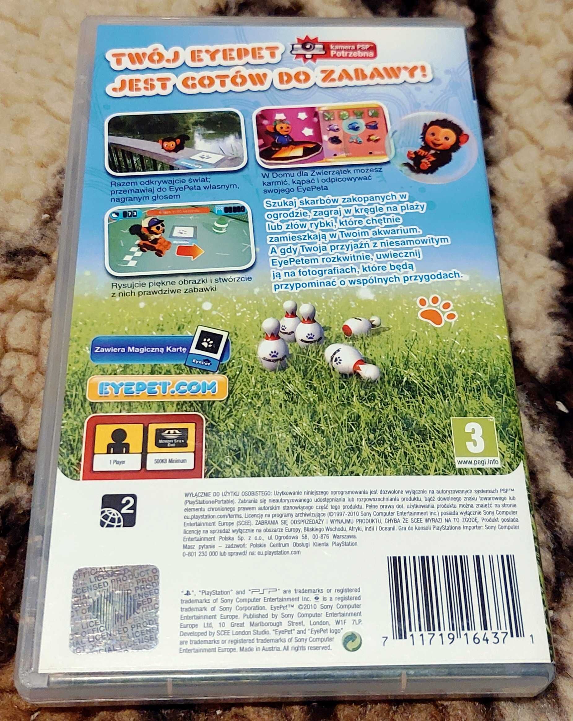 EyePet | gra w polskiej wersji językowej na PSP Sony Playstation
