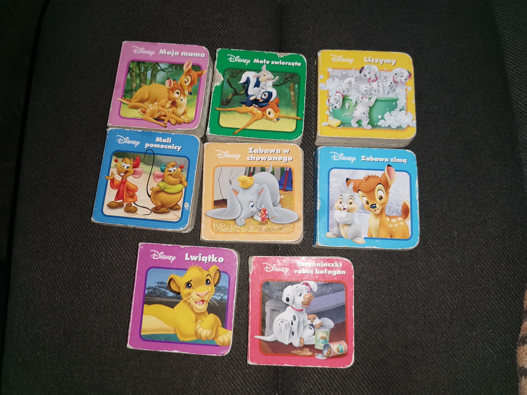 Książeczki Disney 8 sztuk grube kartki
