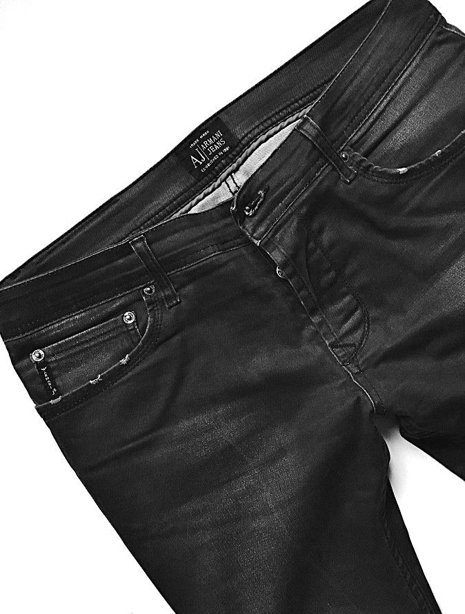 Dżinsy ARMANI JEANS grafitowe Made in Italy 32