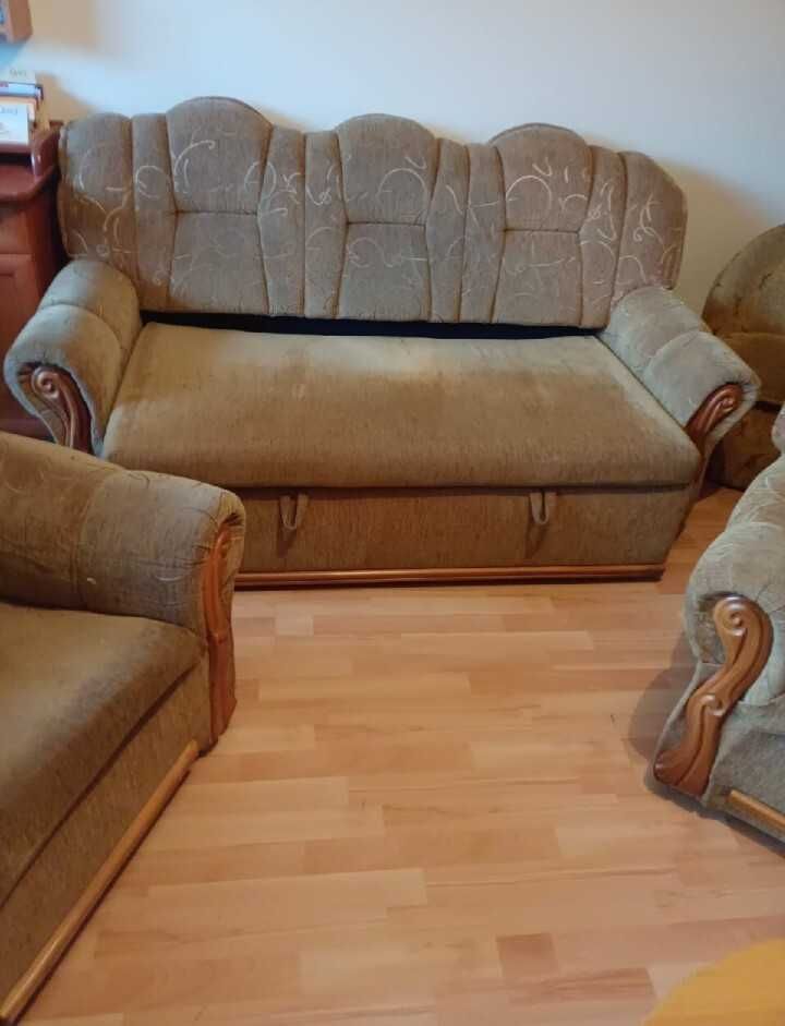 Zestaw komplet wypoczynkowy sofa kanapa 2 x fotel