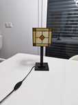 Candeeiro com abajur vitral
