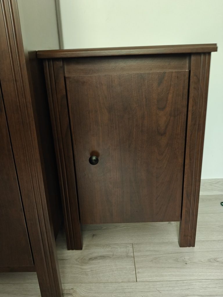 Szafka nocna Ikea Brusali brąz wenge