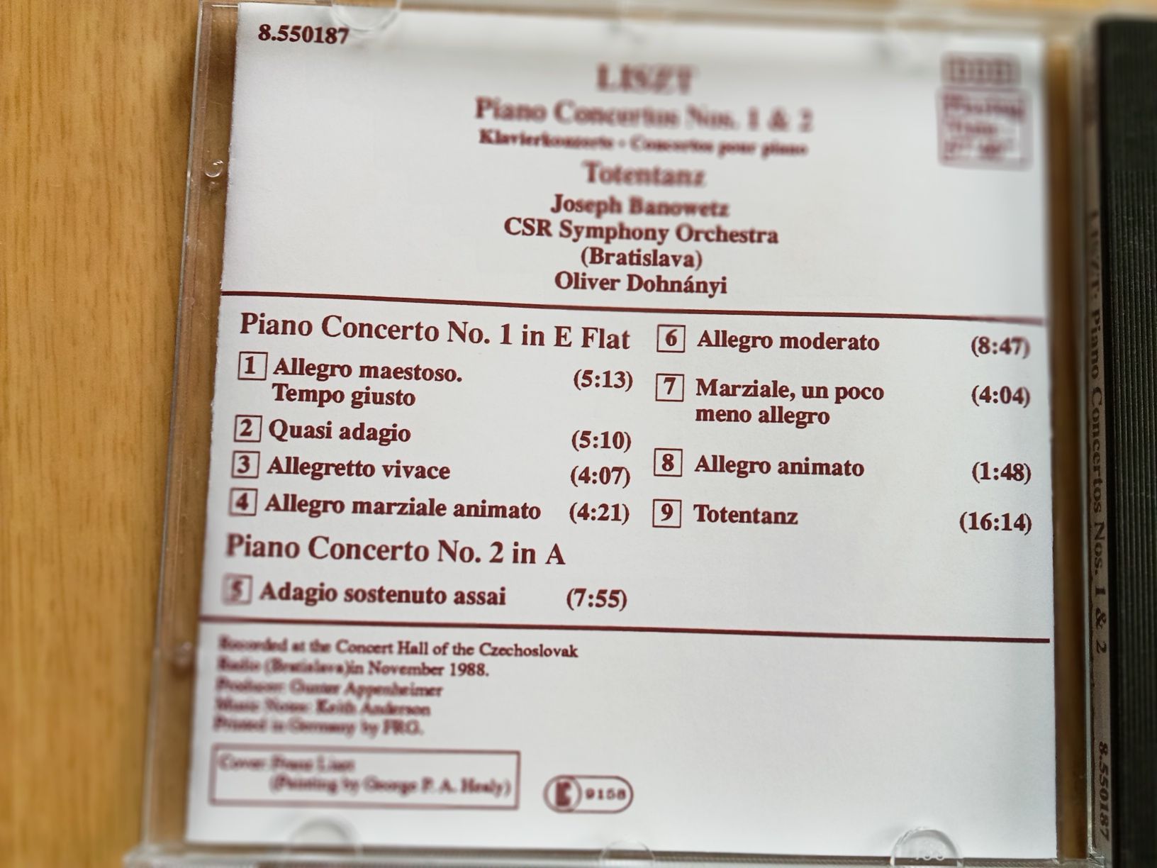 CD Audio диск List-Piano Concertos Nos.1 & 2