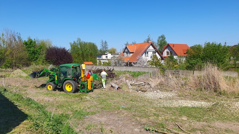 Usługi rębakiem do gałęzi