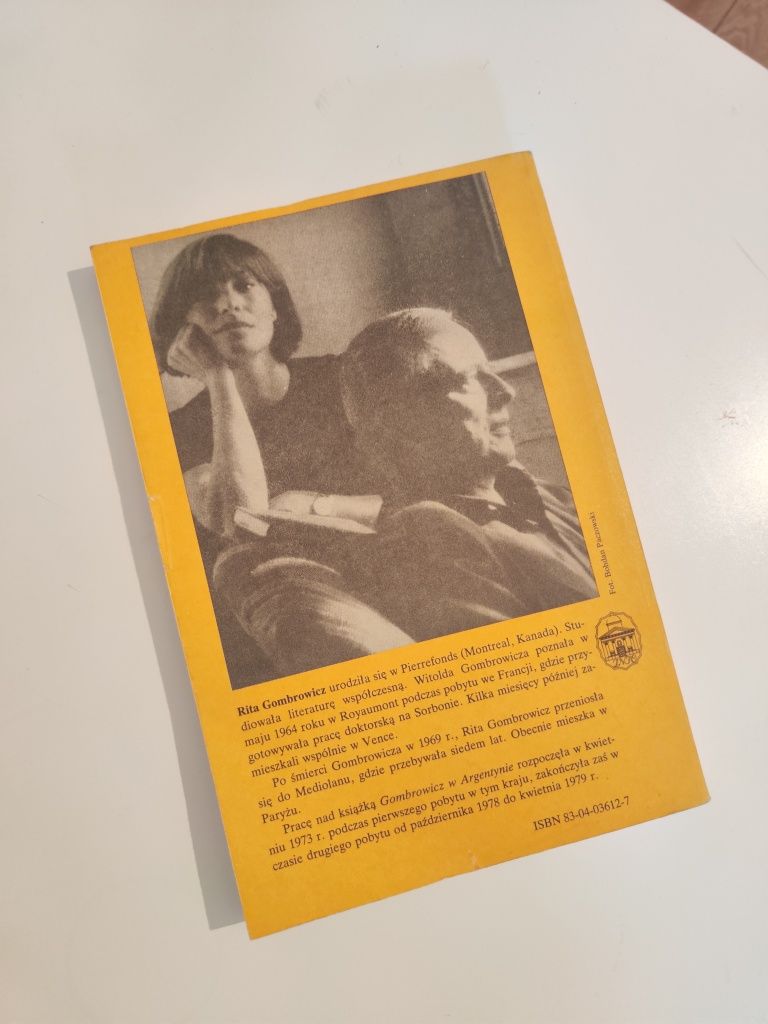 Gombrowicz w Argentynie Świadectwa i dokumenty - Rita Gombrowicz "x