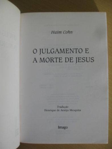 O Julgamento e a Morte de Jesus de Haim Cohn