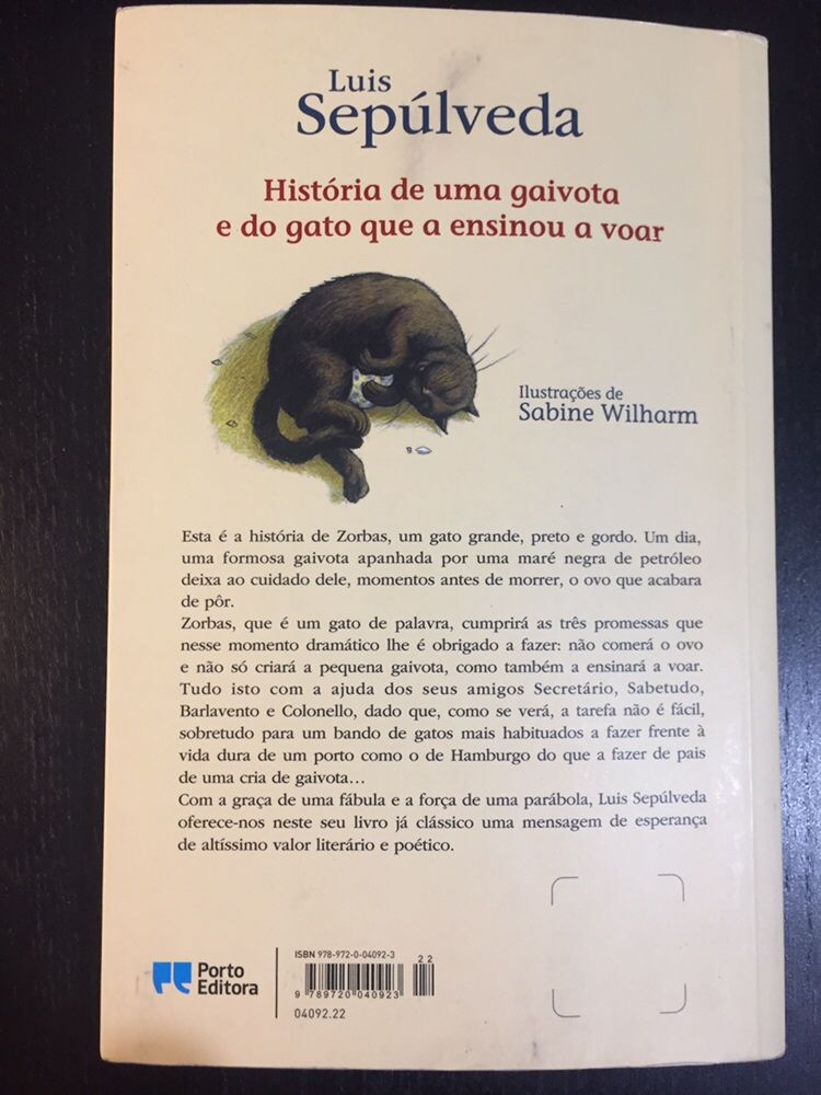 historia de uma gaivota e do gato que a