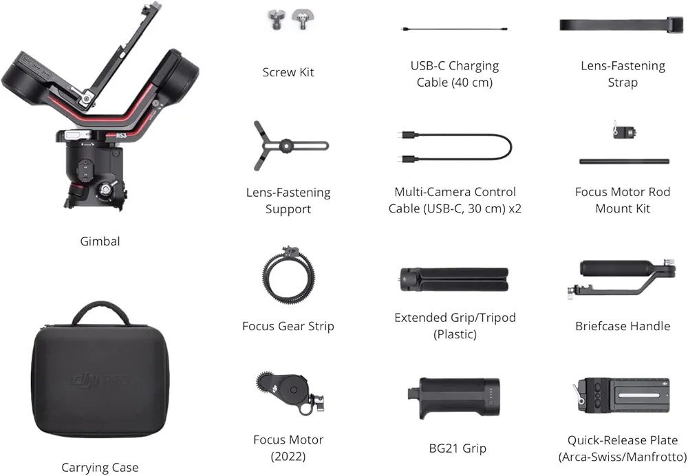 DJI Rs 3 Combo 3-osiowy stabilizator gimbala