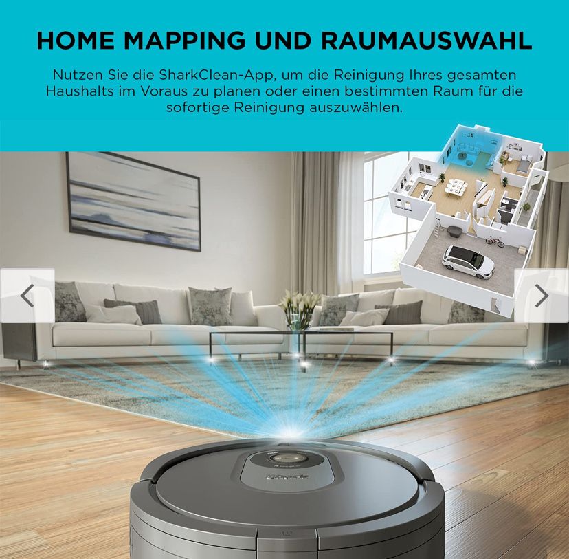 Robot sprzątający Shark RV2001EU srebrny/szary jak roomba irobot