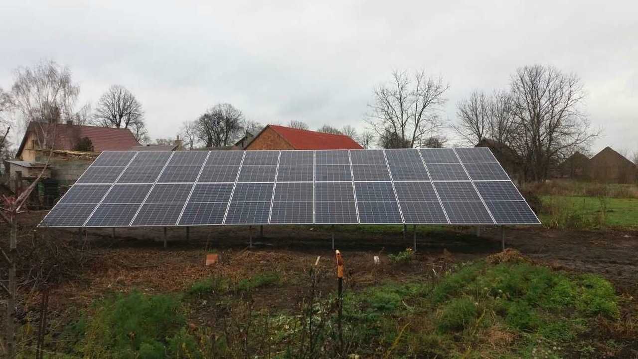 Instalacja fotowoltaiczna 10 kWp na gruncie z montażem