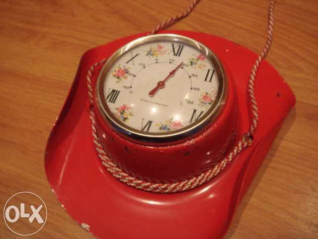 termometro antigo vintage japan forma chapeu em metal