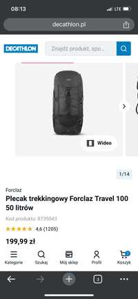 Nowy plecak trekkingowy 50L Forclaz