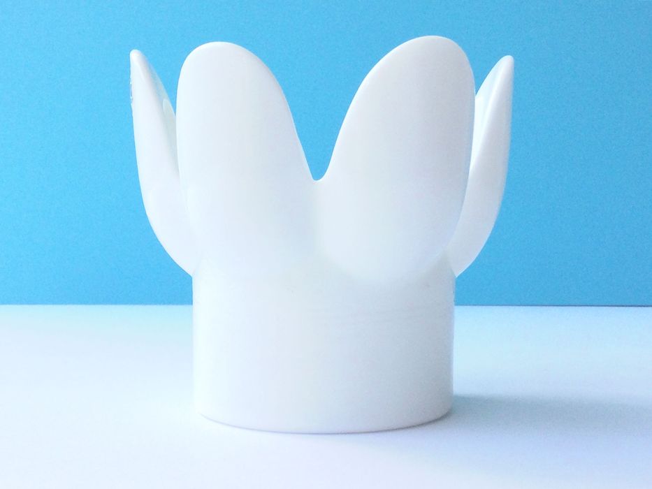 Castiçal em Porcelana | Formato de Flor | Royal Krona Sueçia | anos 60